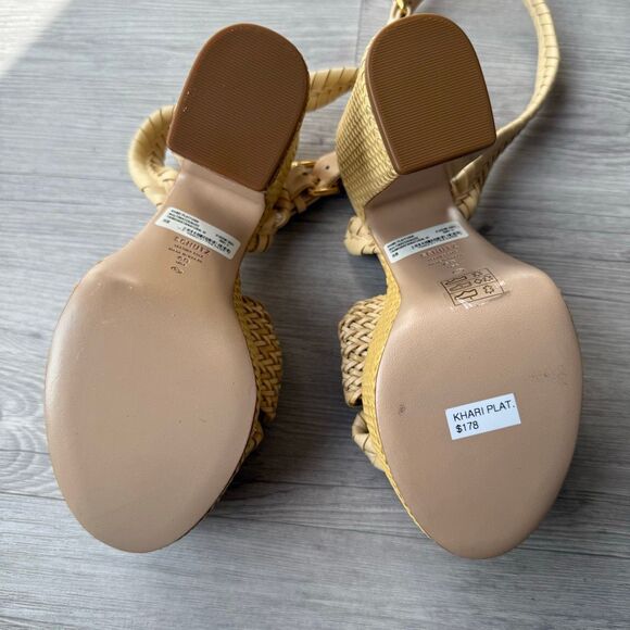 NEW SCHUTZ KHARI PLATFORM SANDAL Size 6 Color Beige - Picture 8 of 8